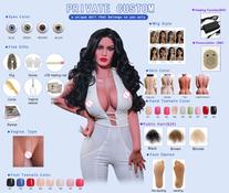 Christmas sale discount 5.6ft lady lifelike masturbator big Ass huge boobs premium real TPE Silicone Sex Doll For men by automaticwoman
